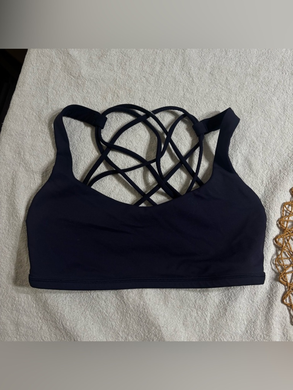 lululemon navy blue sports bra